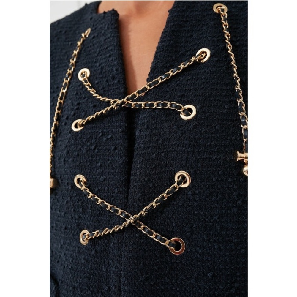TUCKERNUCK
Navy Tie Tweed Kelly Dress - Picture 5 of 11